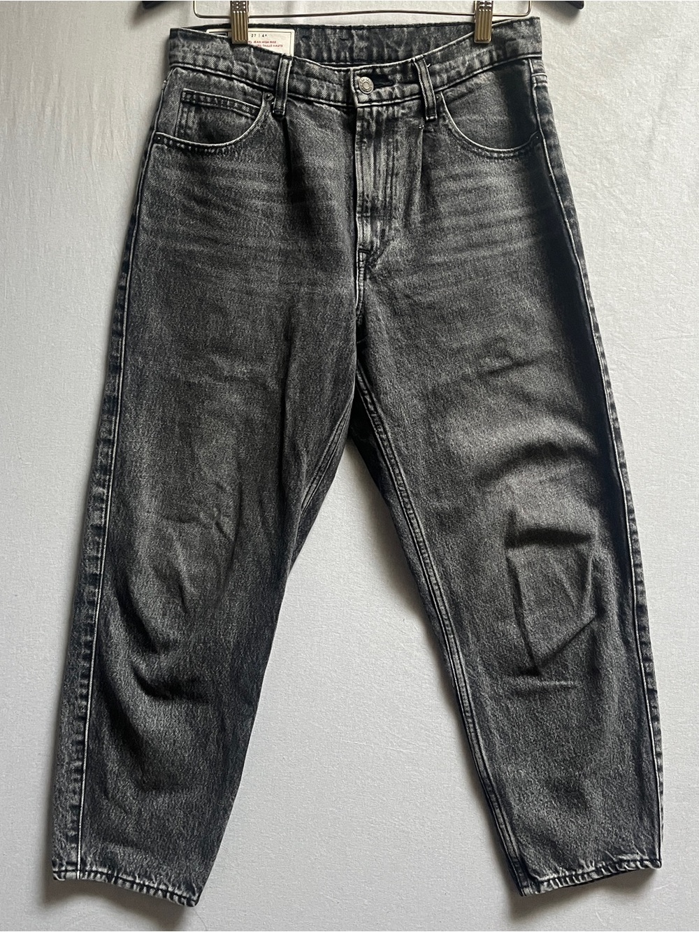 Gap Womens 27 High Rise Cotton Denim Barrel Leg Jeans